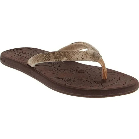 Roxy Women's Vickie Sandals Brown Tan Size 11 (MSRP $34) - Picture 1 of 4